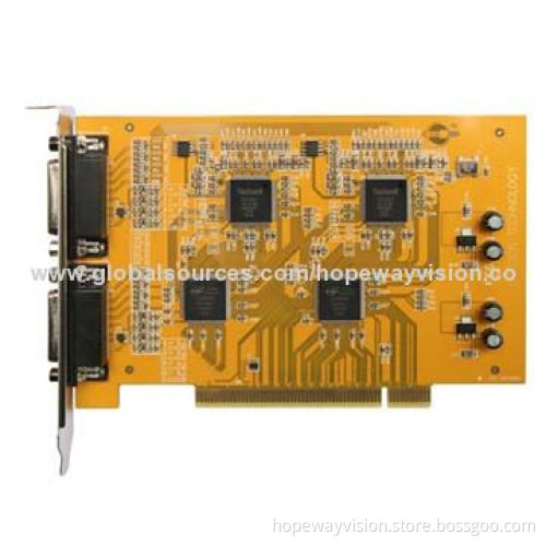 16CH Video/8CH Audio DVR Card, H.264 Recording and 10bit Video Quality